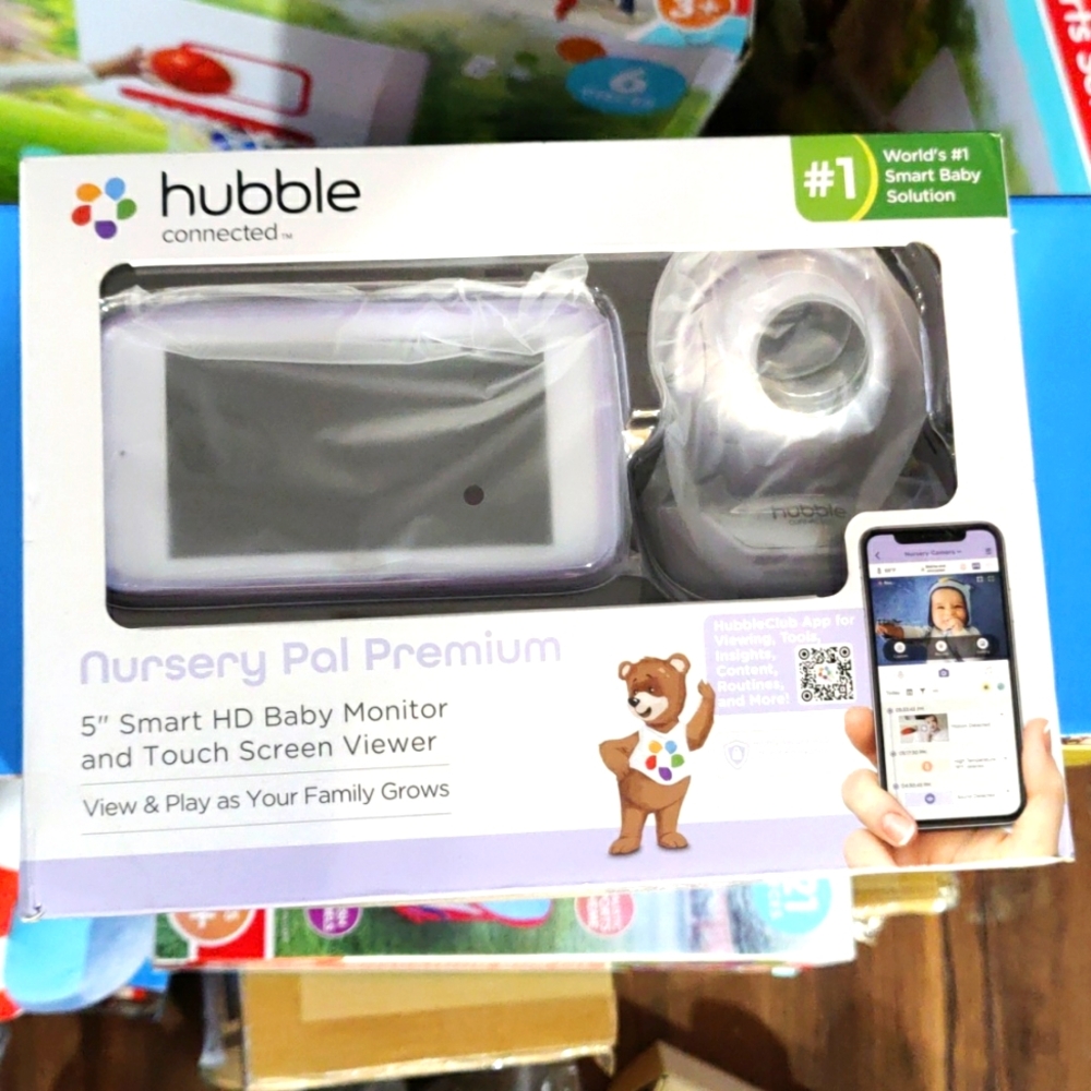Hubble Connected Nursery Pal Premium, 5" Smart HD Baby Monitor with Touch Screen
